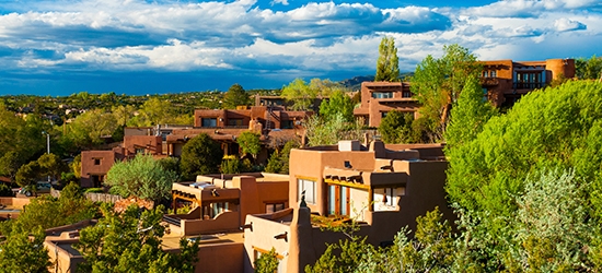 Photo of Santa Fe, Nuevo Mexico skyline.