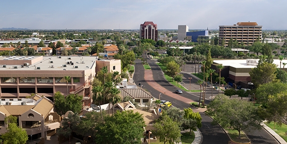 Photo of Mesa, Arizona skyline.