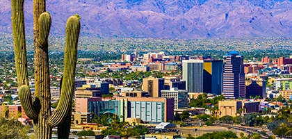 Photo of Tucson, Arizona skyline.