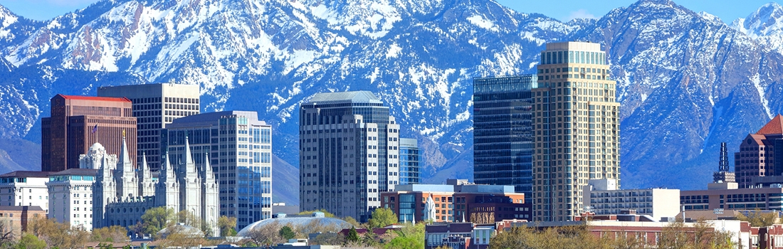 Photo of Salt Lake City, Utah skyline.