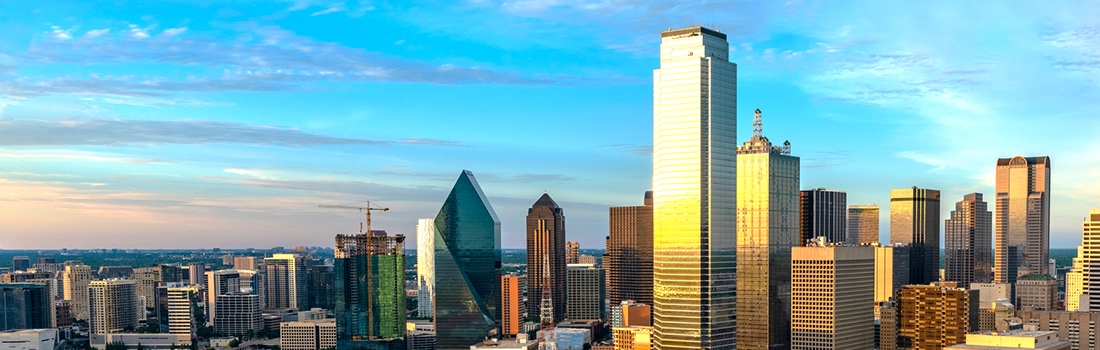 Photo of Dallas, Texas skyline.