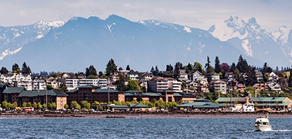 Photo of Everett, Washington skyline.