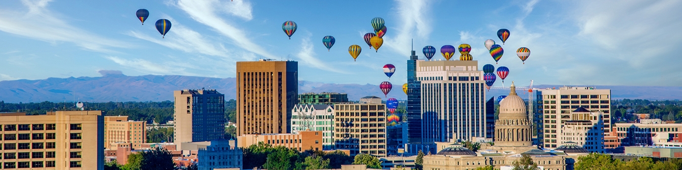 Photo of Boise, Idaho skyline.